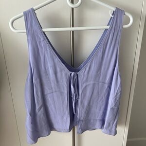 Light purple M Aritzia/Wilfred Free Kempner Tie back Tank Top- Excellent